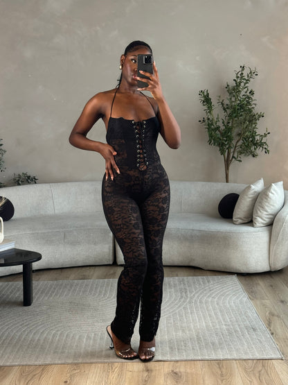 FLORA Mesh Jumpsuit